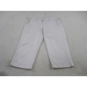 Sonoma Pants Womens 10 Petite Modern Fit Stretch Cropped Pockets Casual Workwear